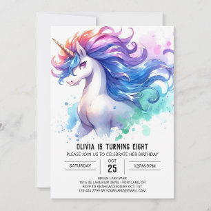Boho Online Horse Birthday Invitation