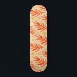 Boho Orange Tropical Leaves Jungle Plant Aesthetic Skateboard<br><div class="desc">This cool skateboard featuring tropical palm leaves would make a wonderful gift for someone,  who loves boho aesthetic!</div>