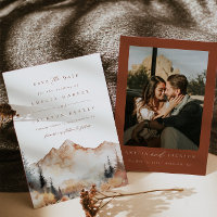 Boho Outdoor Wedding Save The Date