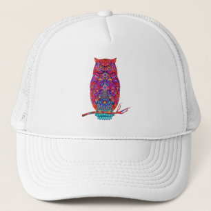 Boho Owl Vibes Stylish Trucker Hat for Free Spirit