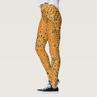 Boho Paisley Bandanna Yoga Pants Running