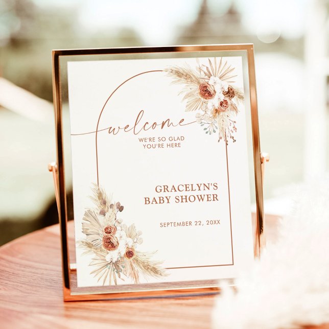 Boho Pampas Grass BABY Shower Welcome Sign (Creator Uploaded)
