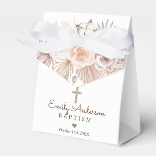 Boho Pampas Grass Baptism  Favour Box