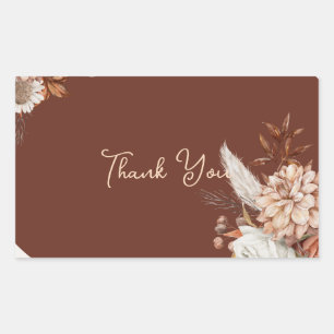 Boho Pampas Grass Favour Tags – Neutral Florals