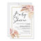 Boho Pampas Grass Frame Baby Shower Invitation