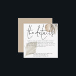 Boho Pampas Grass Wedding Details Enclosure Card<br><div class="desc">Boho Pampas Grass Wedding Details. Let your guests know details such as directions and accommodation information for your wedding when you send their invitations. This bohemian style design has set stylish large typography for the heading The Details and the rest of the text can be easily personalised to your words...</div>