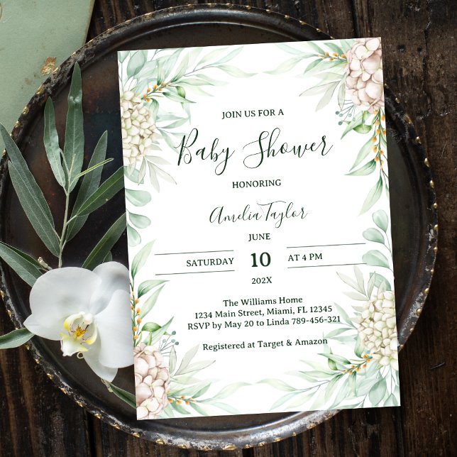 Boho Pastel Floral Gender Neutral Baby Shower Invitation (Creator Uploaded)