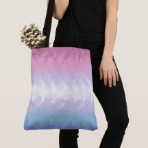 Boho Pastel Fluffy Abstract Bigender Pride Flag