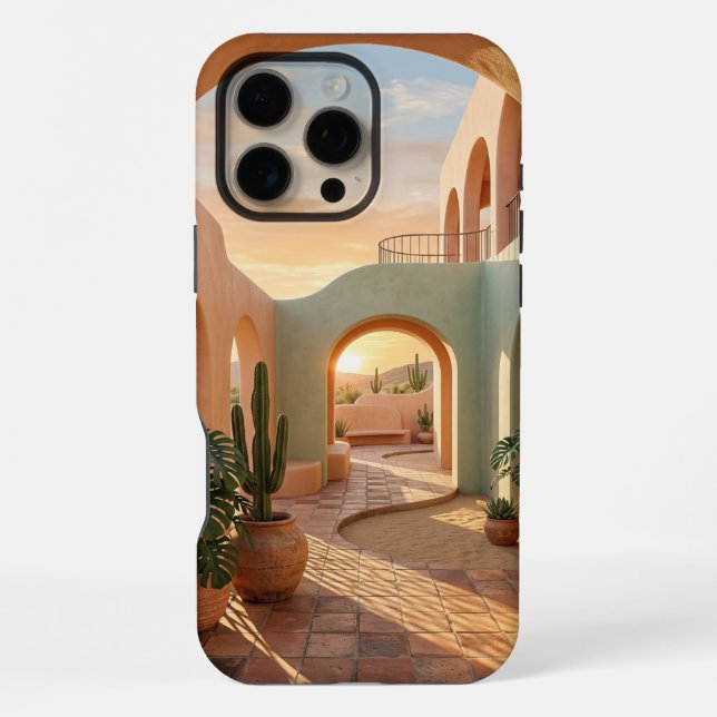 Boho Pastel iPhone 16 Pro Max Case | Sunny  (Back)