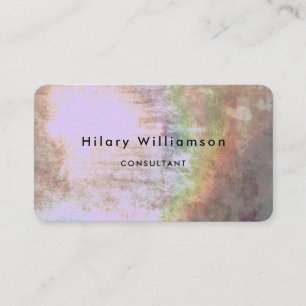 Boho Pastel Lavender Grunge Business Card