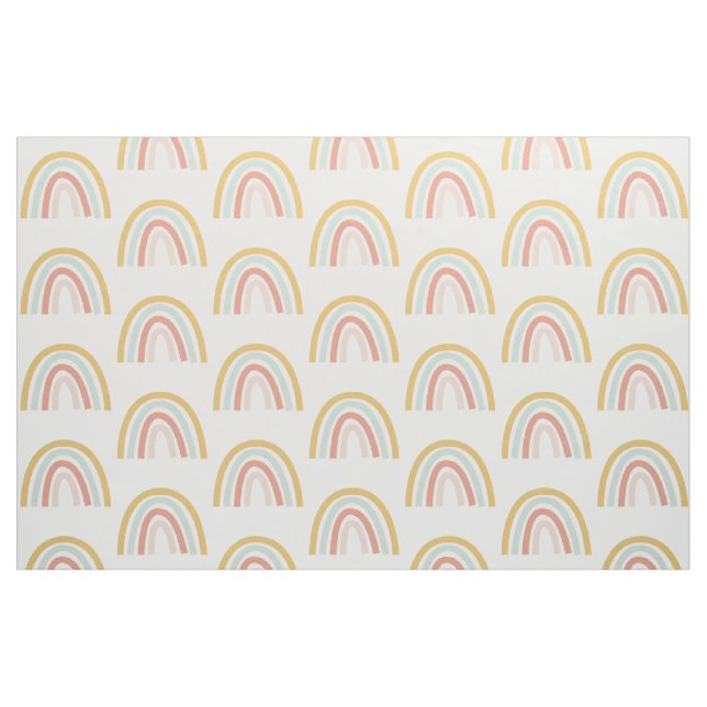Boho Pastel Rainbow Fabric (Fat Quarter)