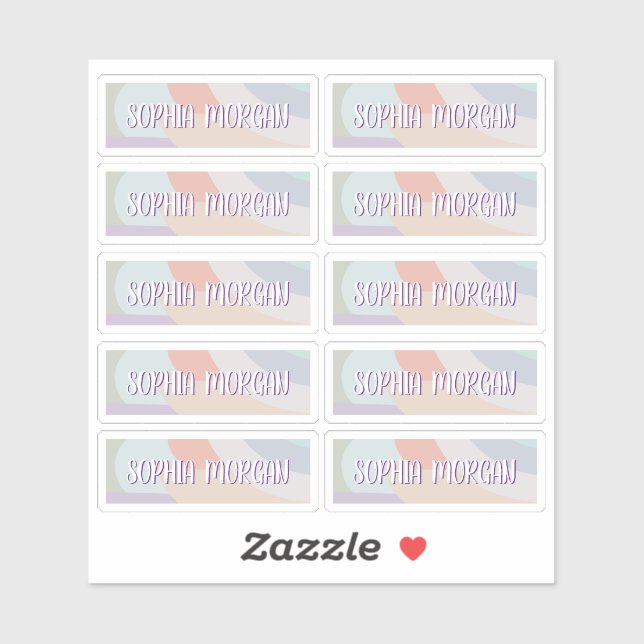 Boho Pastel Rainbow Sticker Sheet (Sheet)