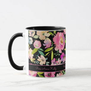 Boho Pastel Watercolor Mug