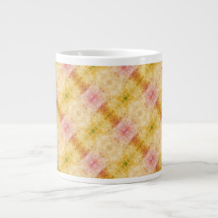 Boho pastel watercolor pattern large coffee mug