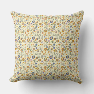 Boho pattern 01.w Lyellow BG Cushion