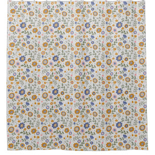 Boho pattern 01.w shower curtain