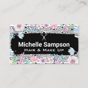 Boho Pattern and Flowers Appointment Card