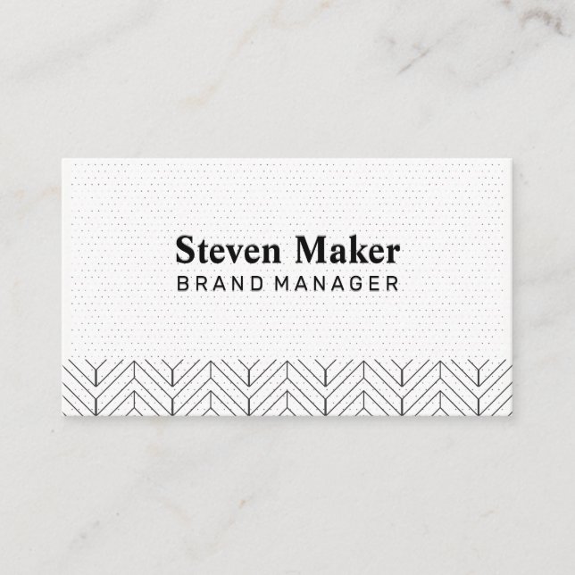 Boho Pattern | Colour Block Business Card (Front)