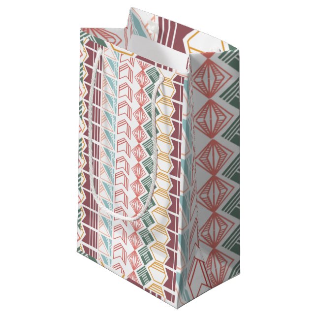 Boho Pattern Small Gift Bag (Front Angled)