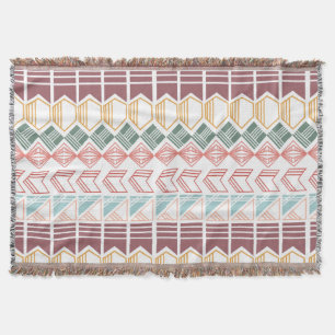 Boho Pattern Throw Blanket