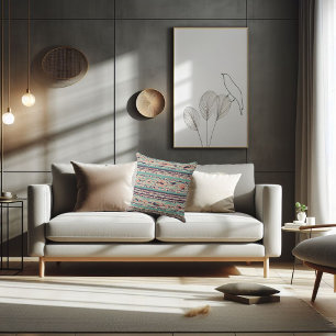 Boho patterned  cushion