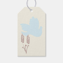 Boho Peace Dove and Wheat Generic Gift Tag