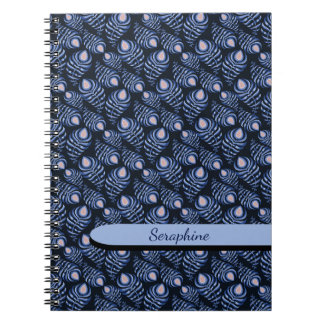 Boho Peacock Feather Notebook