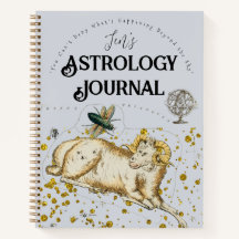 Boho Personal Name Astrology Journal Planner