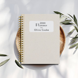 Boho Personalised Yearly Planner With Custom Name