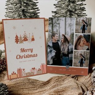 Boho Photo Christmas Card and Happy New Year