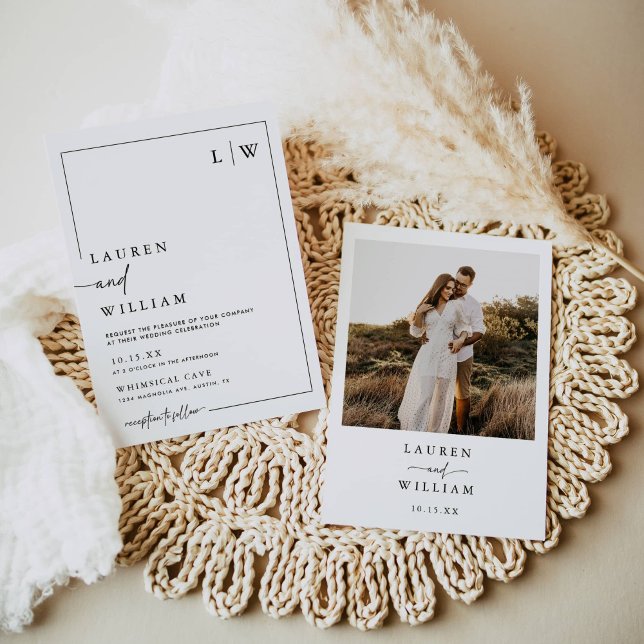 Boho Photo Wedding Invitation (Creator Uploaded)