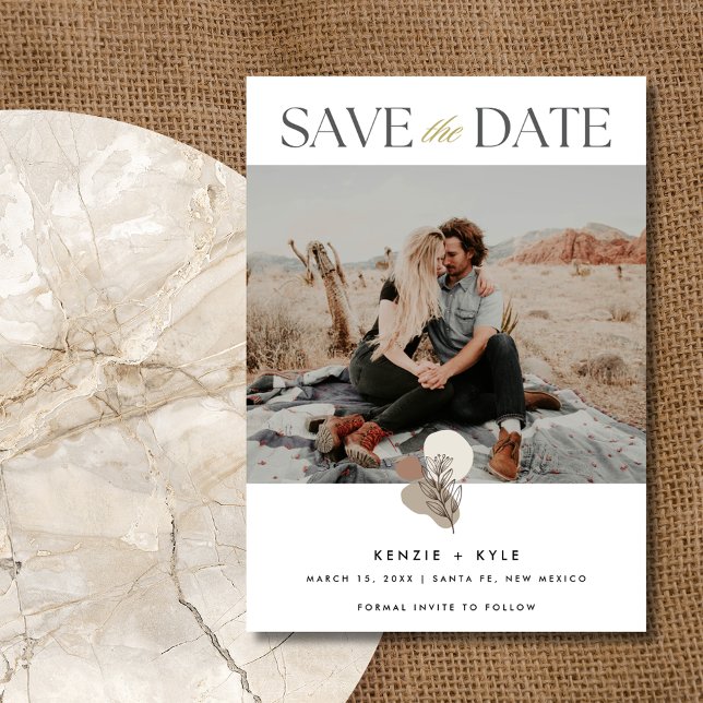 Boho Photo Wedding Save the Date (Boho Photo Wedding Save the Date)