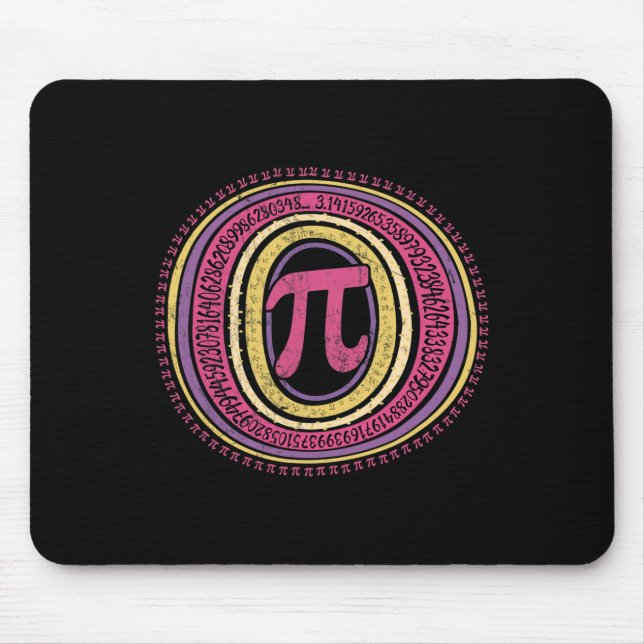 Boho Pi Day 3.14 Math Geek 1  Mouse Pad (Front)