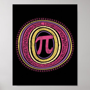 Boho Pi Day 3.14 Math Geek 1 Poster
