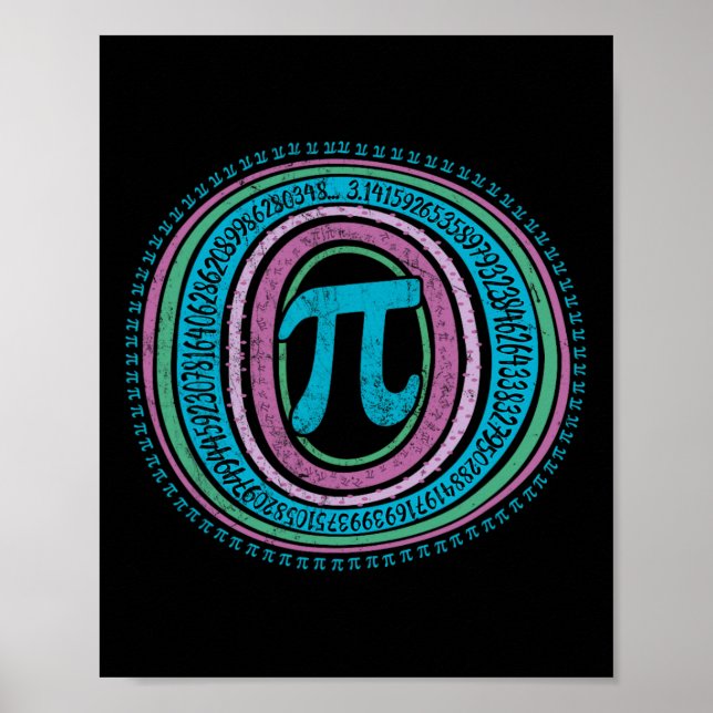 Boho Pi Day 3.14 Math Geek 2  Poster (Front)
