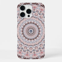 Boho Pink and Blue Mandala Pattern