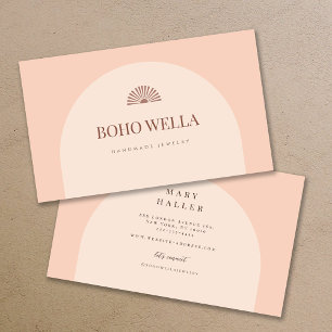 Boho Pink Arch Business Card
