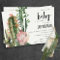 BOHO PINK FLORAL DESERT CACTI FOLIAGE BABY SHOWER