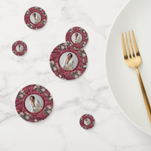 Boho Pink Lilies Fantasy Boho Birthday Confetti