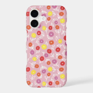 Boho Pink Modern Floral pattern