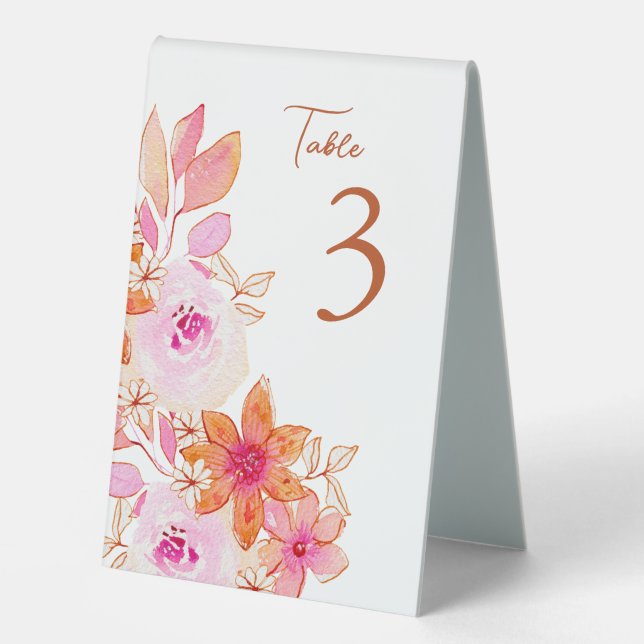 Boho Pink Orange Flowers Custom (Front)