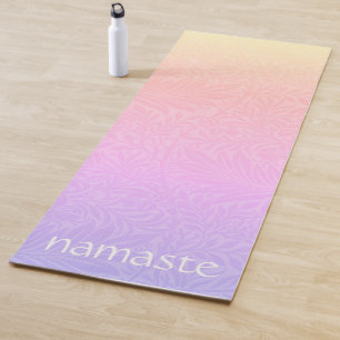 Boho Pink Rainbow Yoga Mat