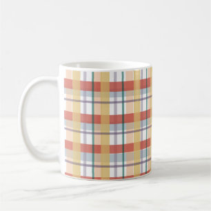 Boho Plaid Pattern Coffee Mug