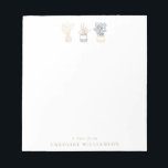 Boho Plant Line Art Illustration Personalised  Notepad<br><div class="desc">Boho Plant Line Art Illustration Personalised Notepad</div>