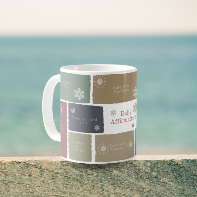Boho Positive Affirmation Gift with Inspirational Coffee Mug (Creator Uploaded)