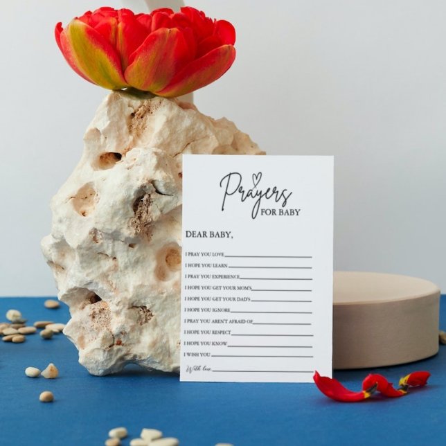 Boho Prayers for Baby Well Wishes for Baby shower Invitation (Creator Uploaded)