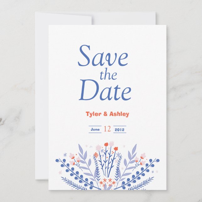 Boho Primitive Elegant Wedding Invitation (Front)