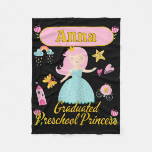 Boho Princess Anna 2026 Personalised Preschool Gra Fleece Blanket