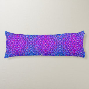 Boho Purple Blue Green Reversible Body Pillow