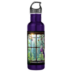 Boho Purple Dreamcatcher in Window 710 Ml Water Bottle